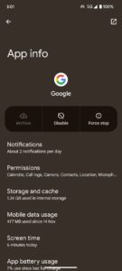 Google-app-force-disable