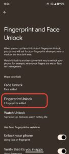 Fingerprint-unlock-setting-pixel